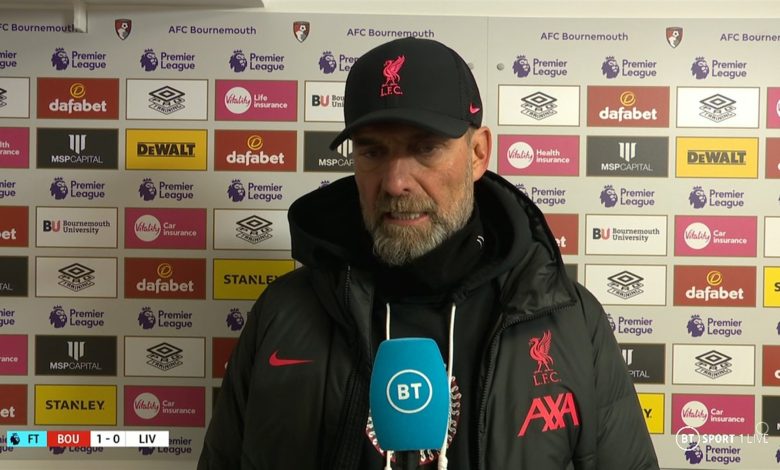 كلوب: تعرضنا لإنتكاسة كبيرة اليوم.. وعلينا النهوض بسرعة قبل مواجهة ريال مدريد