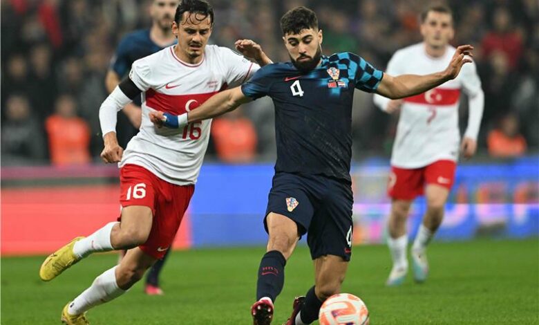 كرواتيا تفوز على تركيا 2-0 في تصفيات يورو 2024