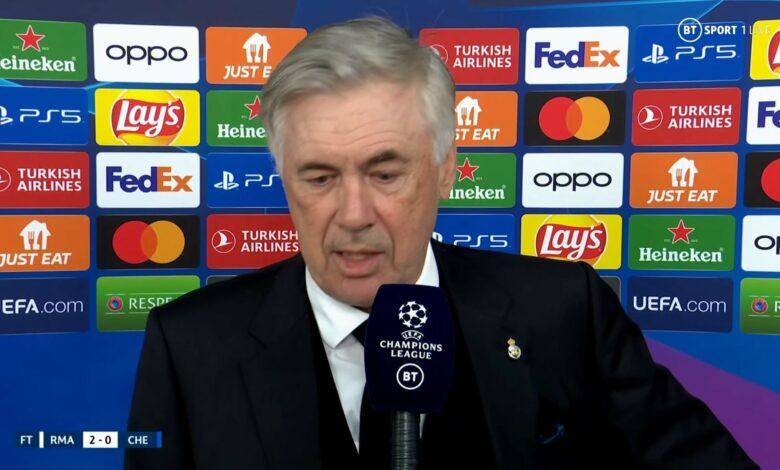 أنشيلوتي عقب الفوز على تشيلسي: سنذهب إلى مباراة الإياب للقتال والفوز