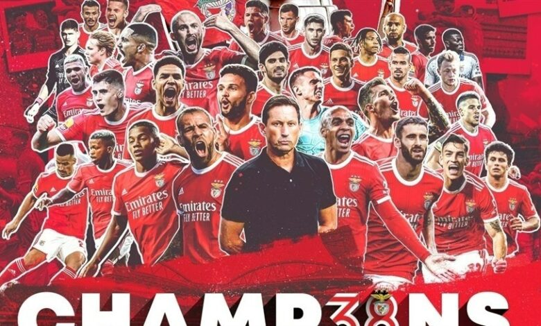 بنفيكا يسحق سانتا كلارا 3-0 ويفوز بلقب الدوري البرتغالي