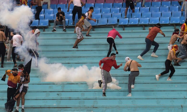 حبس 31 من جماهير الترجي بسبب الشغب خلال مباراة شبيبة القبائل