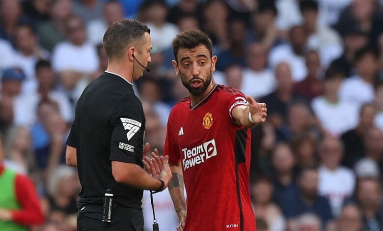 تن هاج يفكر في تجريد برونو فيرنانديز من شارة القيادة