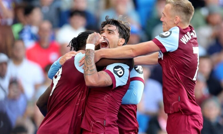 وست هام يوقف انطلاقة برايتون القوية ويتغلب عليه 3-1 في عقر داره