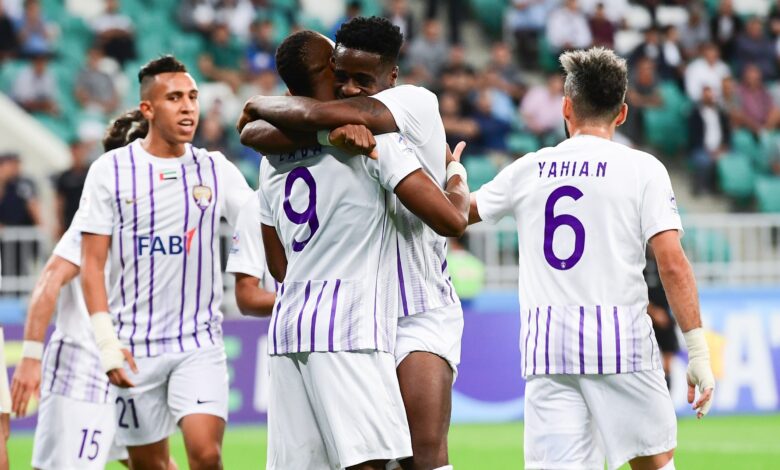 العين يحقق فوزا مستحقا خارج أرضه على باختاكور 3-0 في دوري الأبطال