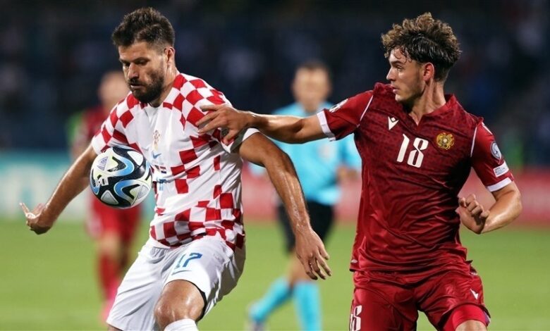 كرواتيا تواصل صحوتها وتفوز على أرمينيا 1-0 ويتتصدر المجموعة الرابعة