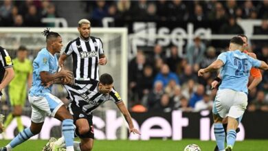 نيوكاسل يطيح بمانشستر سيتي من كأس الرابطة