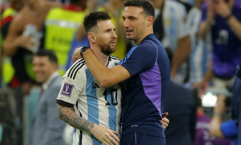 ميسي وسكالوني