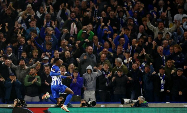 برايتون يحقق فوزه الأول أوروبيا على حساب أياكس أمستردام