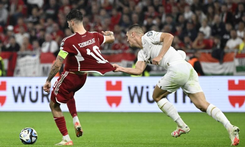 المجر تفوز على صربيا 2-1 وتنفرد بصدارة المجموعة السابعة