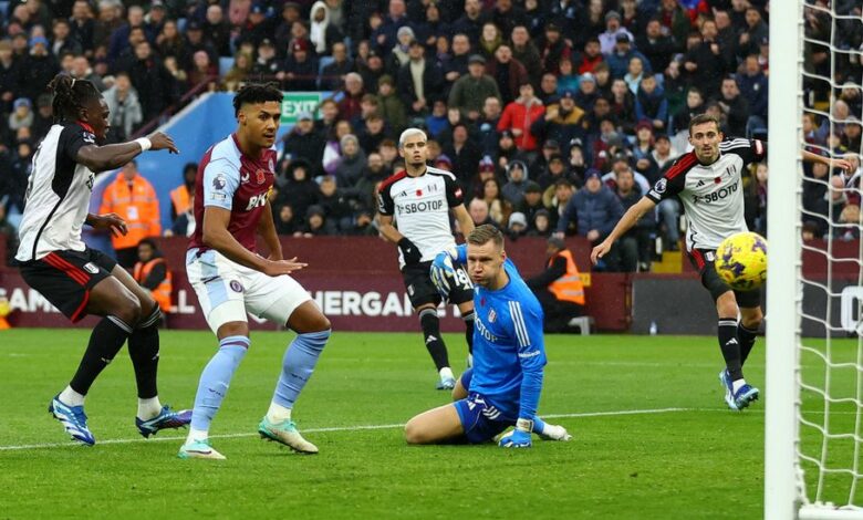 أستون فيلا يواصل تقدمه في الدوري الإنجليزي ويفوز على فولهام 3-1