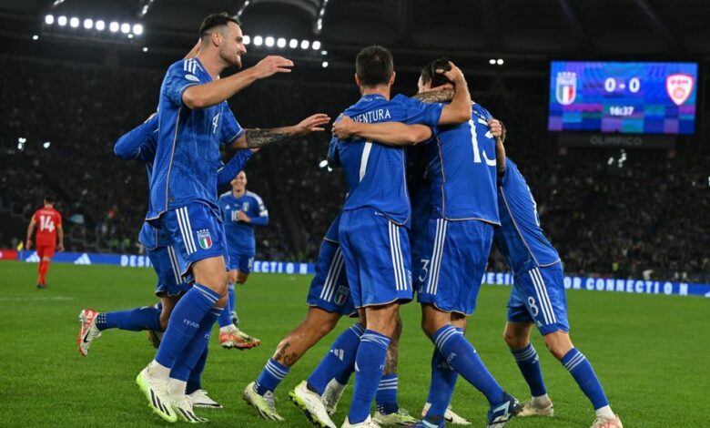 المنتخب الإيطالي يفوز على مقدونيا الشمالية بخماسية وينعش آماله في التأهل لليورو