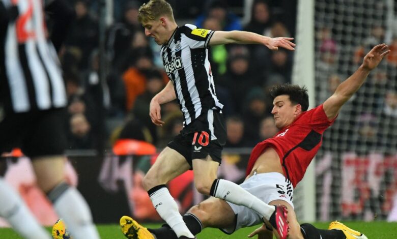 نيوكاسل يواصل تفوقه على مانشستر يونايتد بفوز جديد 1-0 في البريميرليج