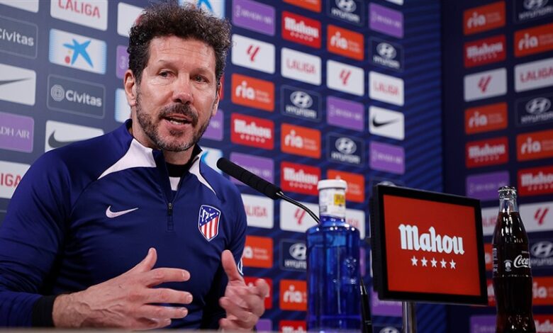 سيميوني يسخر من ضغط جدول مباريات أتلتيكو مدريد