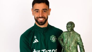 برونو فيرنانديز لاعب العام في مانشستر يونايتد للمرة الثالثة