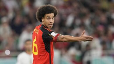 أكسيل فيتسل يغيب عن تدريبات بلجيكا بسبب مشكلات عضلية