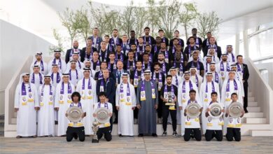 رئيس الإمارات يستقبل العين بطل آسيا في قصر البحر