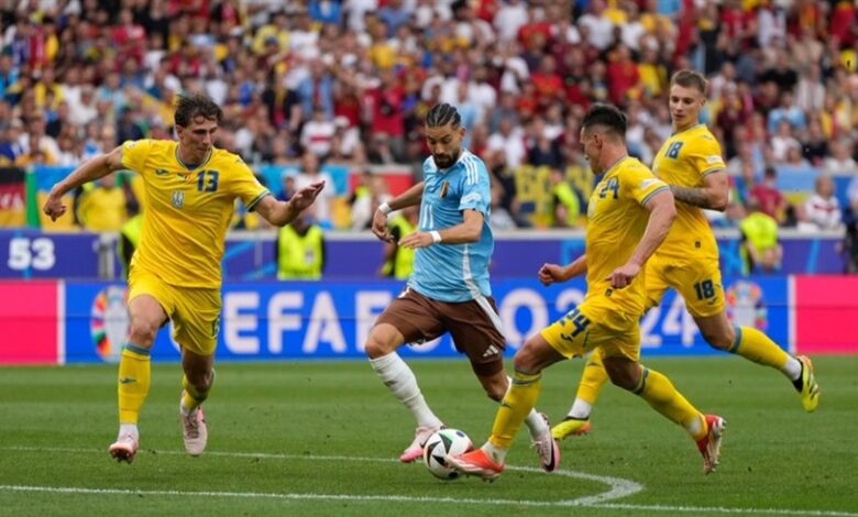 بلجيكا تصعد لثمن النهائي وأكرانيا تودع «يورو 2024»