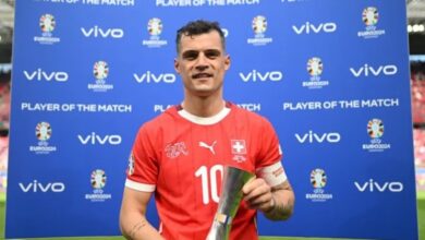 تشاكا أفضل لاعب في مباراة سويسرا والمجر