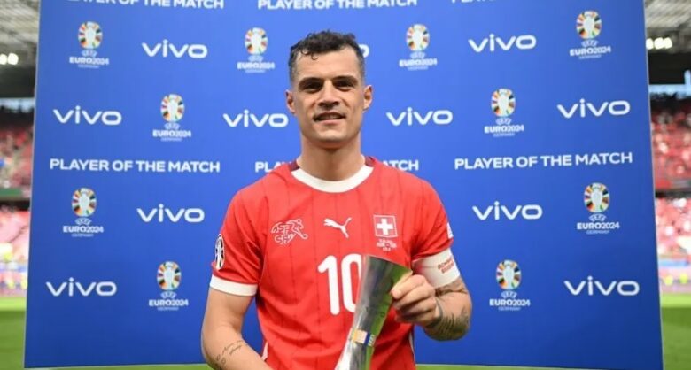 تشاكا أفضل لاعب في مباراة سويسرا والمجر