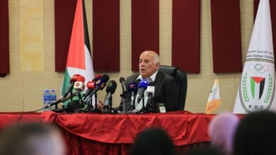 الرجوب يطالب بمنع الكيان الصهيوني من المشاركة في الأولمبياد